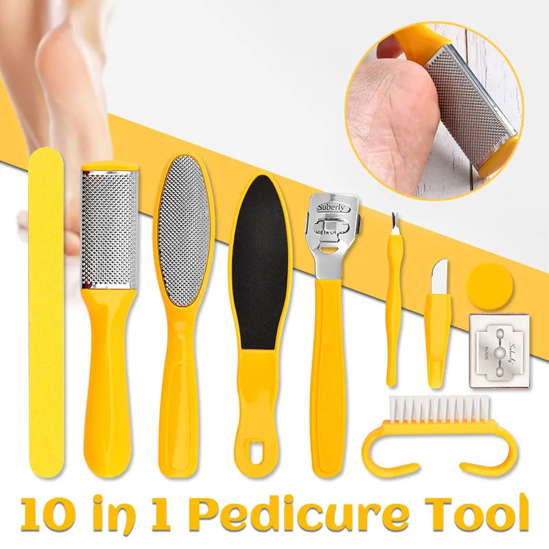 Professional 10 In 1 Foot Scrubber Pedicure Tools Kit Rasp Foot File Callus Remover Set Exfoliating Scrubber Cleaner Accessories
Professional 10 In 1 Foot Scrubber Pedicure Tools Kit Rasp Foot File Callus Remover Set Exfoliating Scrubber Cleaner Accessories