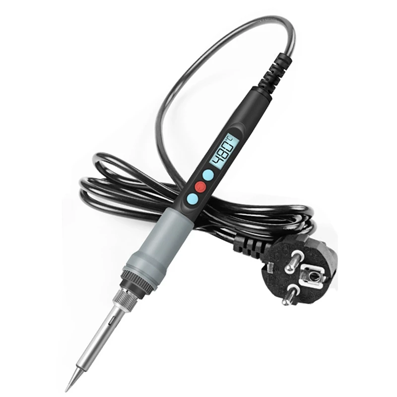 90W Constant Temperature Electric Soldering Iron Temperature Adjustable LCD Display℃/℉Conversion Electric Iron EU Plug
90W Constant Temperature Electric Soldering Iron Temperature Adjustable LCD Display℃/℉Conversion Electric Iron EU Plug