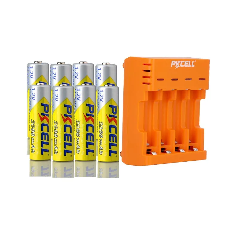 Аккумуляторные батареи PKCELL 8 шт./лот AA NI-MH 2A 2000 мАч 1,2 в AA, перезаряжаемые батареи с зарядным устройством AA/AAA NIMH
Аккумуляторные батареи PKCELL 8 шт./лот AA NI-MH 2A 2000 мАч 1,2 в AA, перезаряжаемые батареи с зарядным устройством AA/AAA NIMH