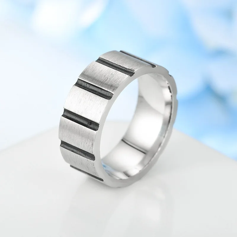 Europe and America 2023 New Product Creative Men's Ring Street Dominant Men's Ring Horizontal Groove Grease - Tire Ring
Europe and America 2023 New Product Creative Men's Ring Street Dominant Men's Ring Horizontal Groove Grease - Tire Ring