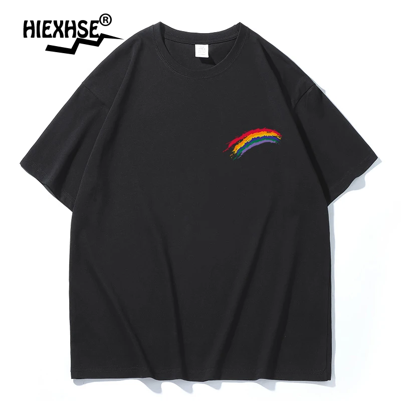 Summer Rainbow Print Short Sleeve T-Shirt for Man Cotton Black Men T-Shirt Short Sleeve T-Shirts Men's Clothing T-Shirts for Men
Summer Rainbow Print Short Sleeve T-Shirt for Man Cotton Black Men T-Shirt Short Sleeve T-Shirts Men's Clothing T-Shirts for Men