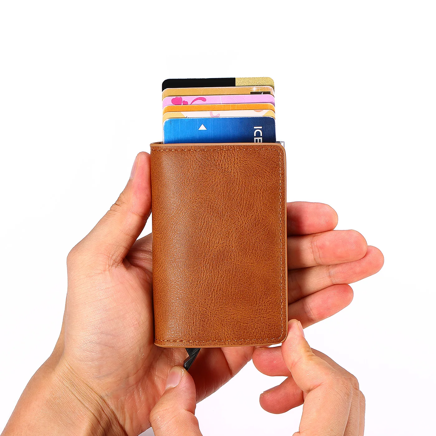 Rfid Blocking Protection Men Id Credit Card Holder Wallet Leather Metal Aluminum Business Bank Card Case CreditCard Cardholder
Rfid Blocking Protection Men Id Credit Card Holder Wallet Leather Metal Aluminum Business Bank Card Case CreditCard Cardholder