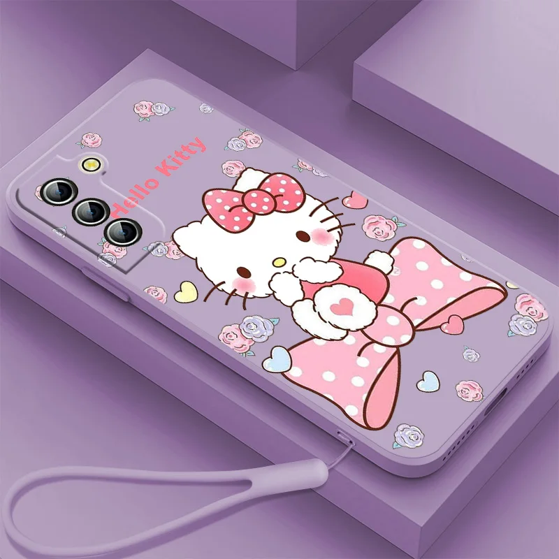 Hello Kitty Cute Phone Case For Galaxy Samsung S22 S21 S20 FE S10 Note 20 Ultra Plus Lite 5G Liquid Rope Cover Funda Back Soft
Hello Kitty Cute Phone Case For Galaxy Samsung S22 S21 S20 FE S10 Note 20 Ultra Plus Lite 5G Liquid Rope Cover Funda Back Soft