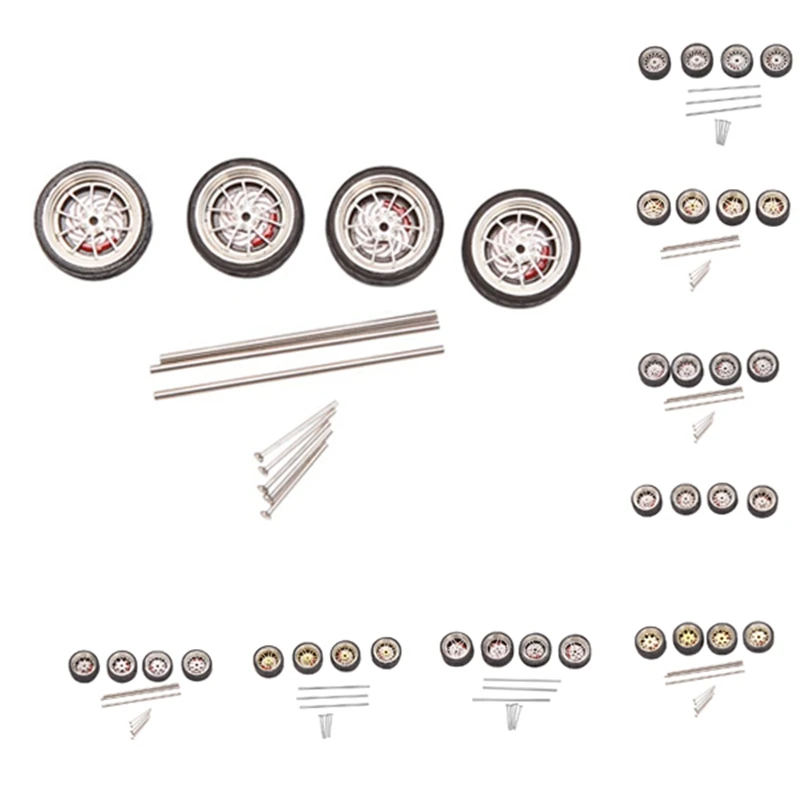 4Pcs 1/64 Scale Steam Wheel Alloy Wheel Tire Alloy Model Car With Brake Disc For 1:64 Vehicle Universal Model Tire 
4Pcs 1/64 Scale Steam Wheel Alloy Wheel Tire Alloy Model Car With Brake Disc For 1:64 Vehicle Universal Model Tire