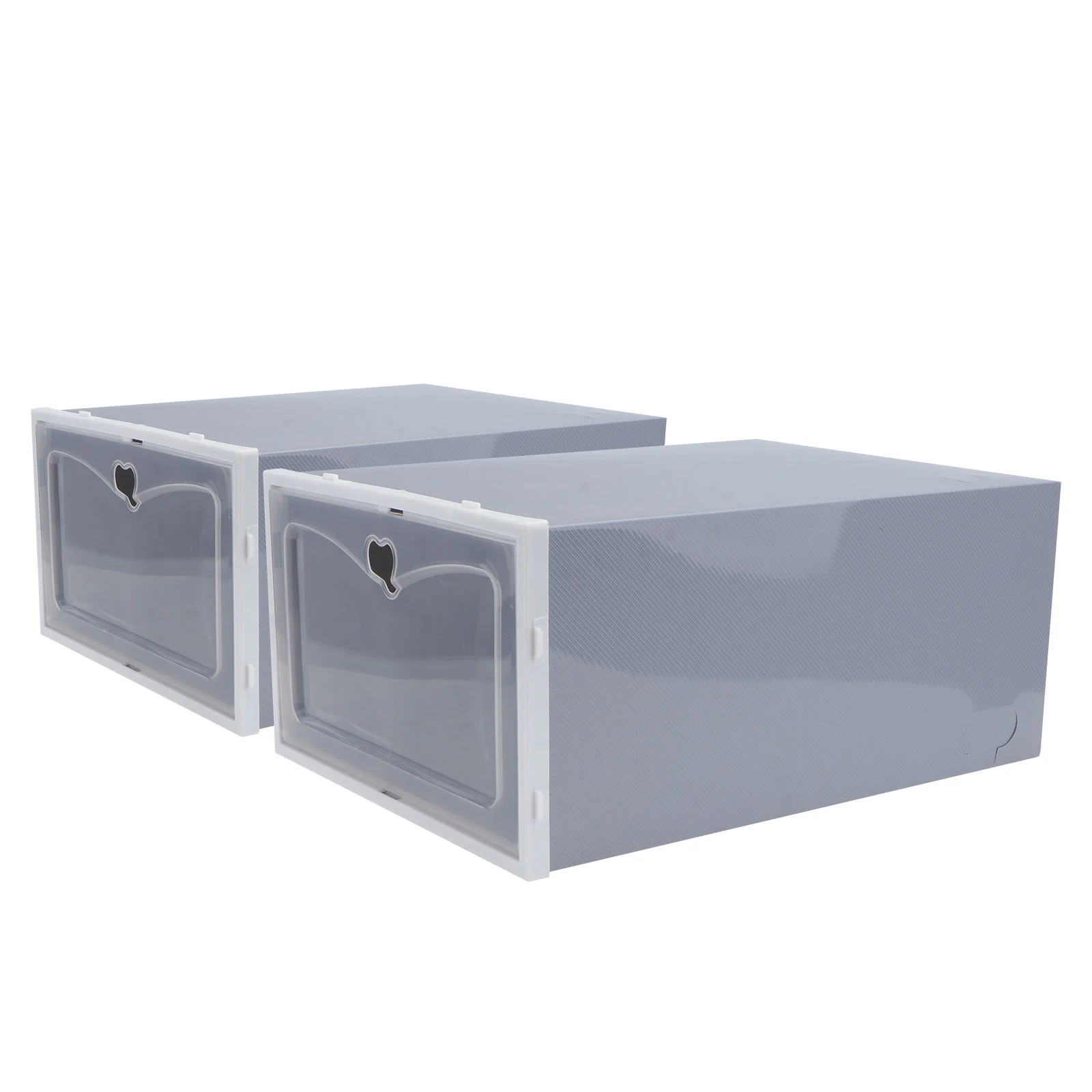 2 Pcs Plastic Shoe Box Transparent Footwear Storage Bins Front Opening Household Case Clear Container Lid Rack Shoes
2 Pcs Plastic Shoe Box Transparent Footwear Storage Bins Front Opening Household Case Clear Container Lid Rack Shoes