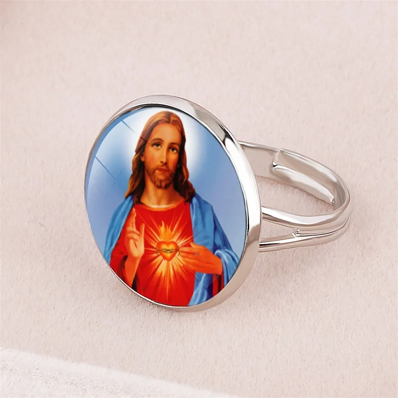 Crucifixion of The Virgin of The Crucifixion Dome Glass Opening Adjustable Ring Hot Selling Religious Accessories
Crucifixion of The Virgin of The Crucifixion Dome Glass Opening Adjustable Ring Hot Selling Religious Accessories