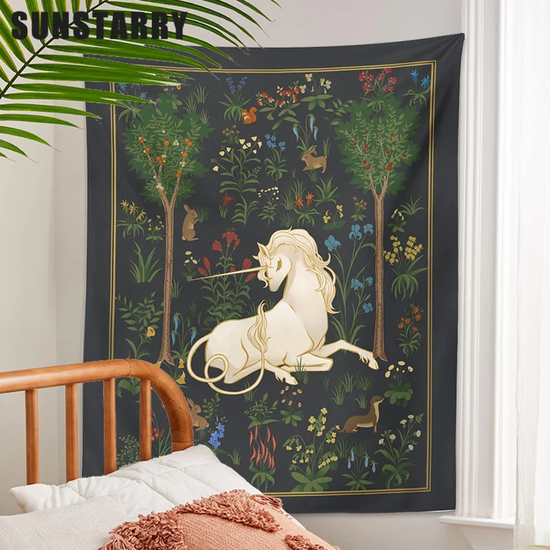 The Unicorn Tapestry Wall Hanging Cover Beach Plant Flower Towel Picnic Yoga Mat Home Decoration Animal Wall Covering Home Decor
The Unicorn Tapestry Wall Hanging Cover Beach Plant Flower Towel Picnic Yoga Mat Home Decoration Animal Wall Covering Home Decor