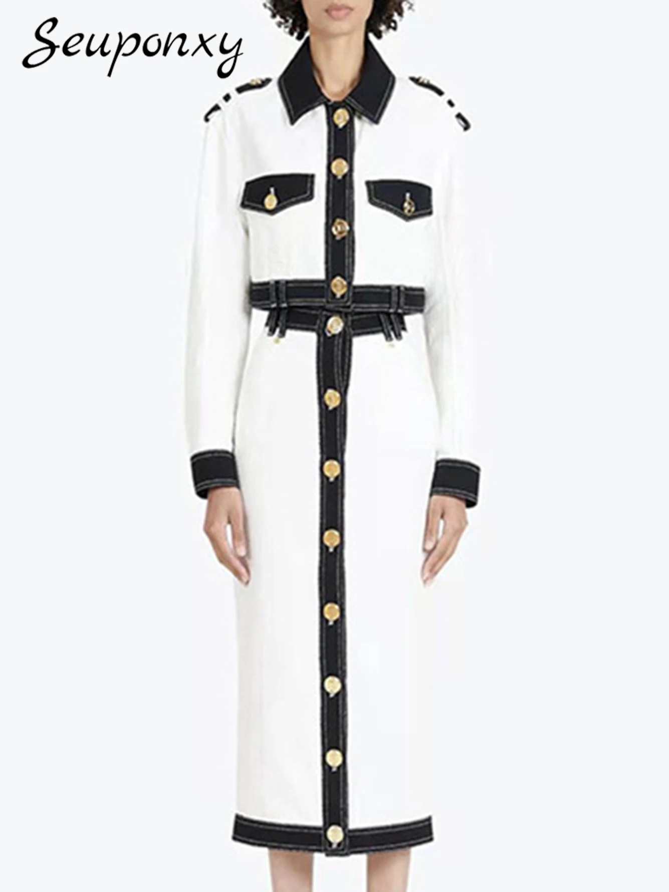 High Quality 2022 New Autumn/Winter Women's Slim Denim Set Sexy Long Sleeve Button Jacket + Skirt Fashion Party 2 Two Piece Set
High Quality 2022 New Autumn/Winter Women's Slim Denim Set Sexy Long Sleeve Button Jacket + Skirt Fashion Party 2 Two Piece Set