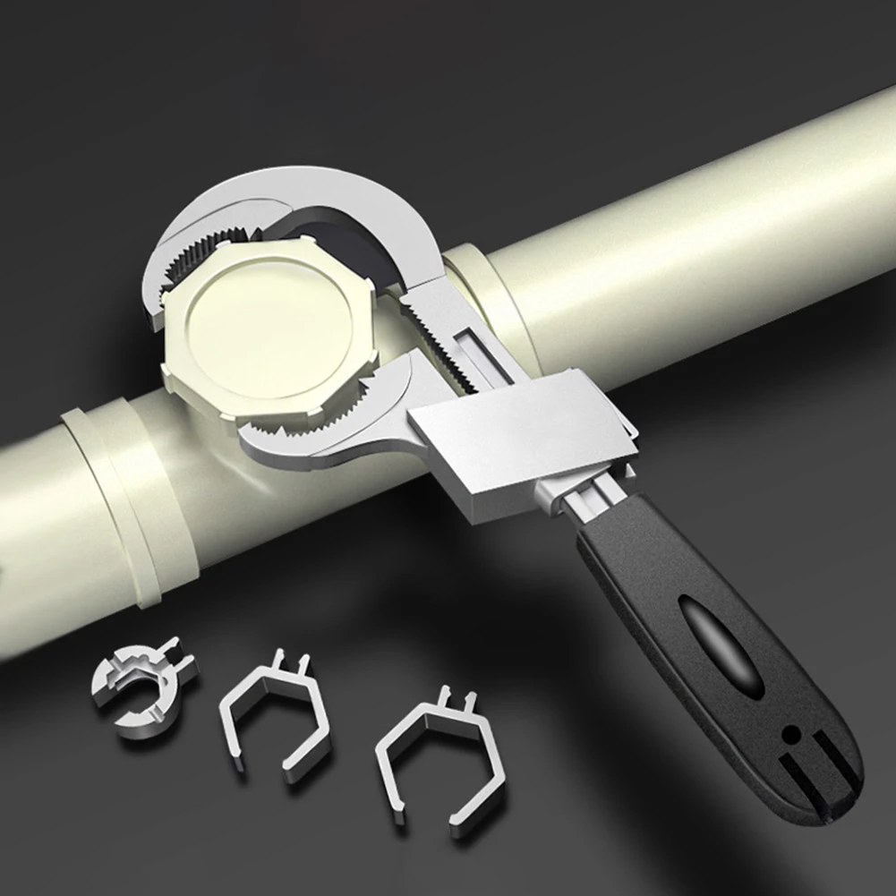 Universal Adjustable Double Wrench Ended Wrench Aluminium Alloy Open End Spanner Bathroom Plumbing Faucet and Sink Repair Tools
Universal Adjustable Double Wrench Ended Wrench Aluminium Alloy Open End Spanner Bathroom Plumbing Faucet and Sink Repair Tools