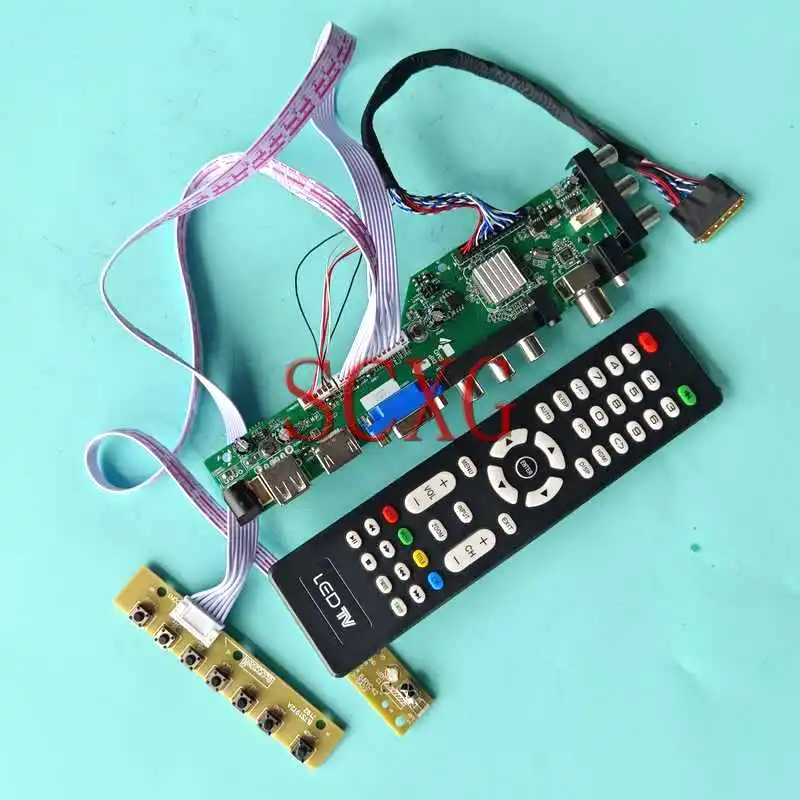 For LTN101NT05 LTN101NT06 Laptop Panel DVB Digital Controller Board HDMI-Compatible VGA LVDS 40 Pin 1024*600 USB AV RF 10.1" Kit
For LTN101NT05 LTN101NT06 Laptop Panel DVB Digital Controller Board HDMI-Compatible VGA LVDS 40 Pin 1024*600 USB AV RF 10.1" Kit