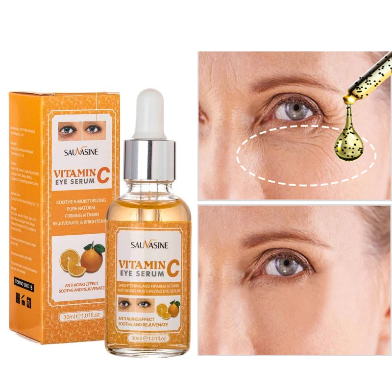 Vitamin C Eye Serum Remove Dark Circles Eye Bags Moisturizing Serum Anti-Wrinkle Lift Firm Brightening Eyes Care
Vitamin C Eye Serum Remove Dark Circles Eye Bags Moisturizing Serum Anti-Wrinkle Lift Firm Brightening Eyes Care