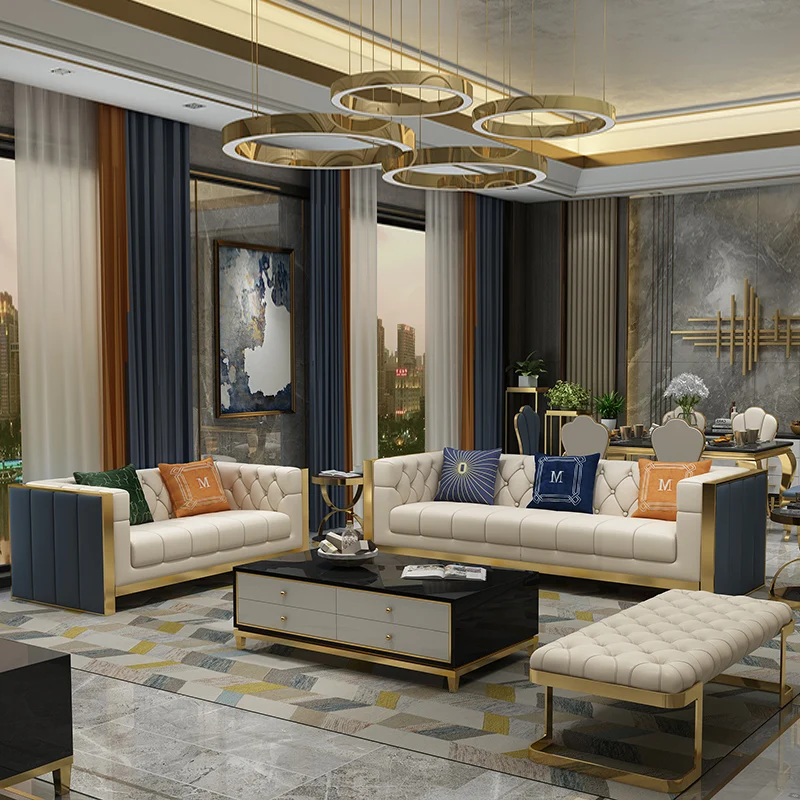 Post modern leather sofa Hong Kong Style Light luxury leather sofa designer Italian light luxury furniture American villa sofa
Post modern leather sofa Hong Kong Style Light luxury leather sofa designer Italian light luxury furniture American villa sofa