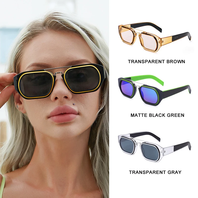 2023 New Fashion Suqare Sunglasses Women Men Shield Luxury Designer PC Colorful Frame Gradients Lens Travel Sun Glasses Vintage
2023 New Fashion Suqare Sunglasses Women Men Shield Luxury Designer PC Colorful Frame Gradients Lens Travel Sun Glasses Vintage