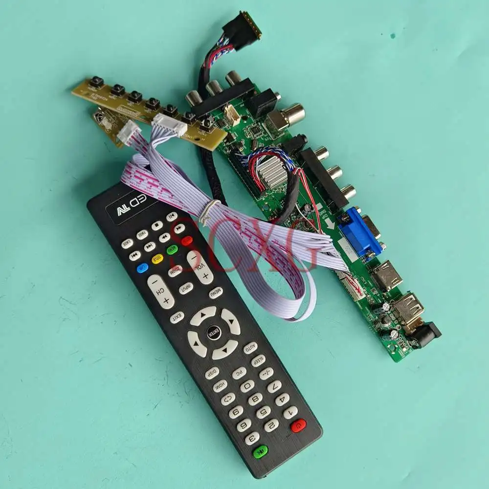 For B101XTN01.1 1366 768 Digital Signal DVB HDMI-Compatible VGA AV USB Matrix 40 Pin LVDS 10.1" LCD Driver Control Board DIY Kit
For B101XTN01.1 1366 768 Digital Signal DVB HDMI-Compatible VGA AV USB Matrix 40 Pin LVDS 10.1" LCD Driver Control Board DIY Kit