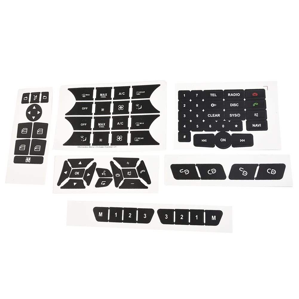 Car Button Repair Decal For Mercedes 2007-14 Repair Button Door Steering A/C Windo W Radio Stickers Headlight Climate Switch
Car Button Repair Decal For Mercedes 2007-14 Repair Button Door Steering A/C Windo W Radio Stickers Headlight Climate Switch