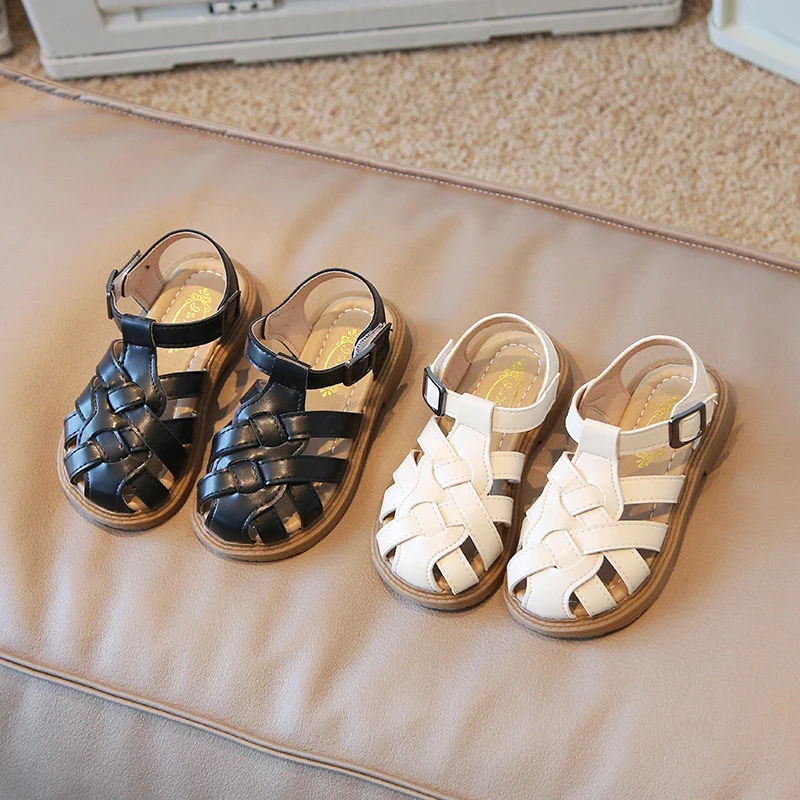 Children Cross Weave Leather Sandals Kids Cow Muscle Closed Toe Beach Shoes Fashion Toddler Girls Boys Sport Sandal Size 21-30
Children Cross Weave Leather Sandals Kids Cow Muscle Closed Toe Beach Shoes Fashion Toddler Girls Boys Sport Sandal Size 21-30