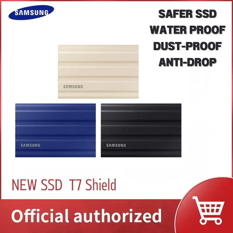 Samsung T7 Shield Portable SSD 1TB 2TB High Speed 1050M External Disk Hard Drive Solid State Disk Compatible For Laptop Desktop
Samsung T7 Shield Portable SSD 1TB 2TB High Speed 1050M External Disk Hard Drive Solid State Disk Compatible For Laptop Desktop