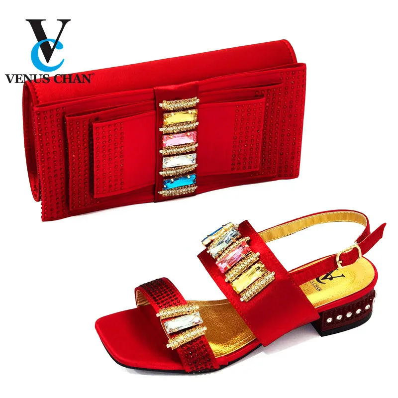 Rhinestone Style Ladies Shoes and Bag To Match Wedding Party High Quality African Italian design Women Shoes and Bag in Red
Rhinestone Style Ladies Shoes and Bag To Match Wedding Party High Quality African Italian design Women Shoes and Bag in Red