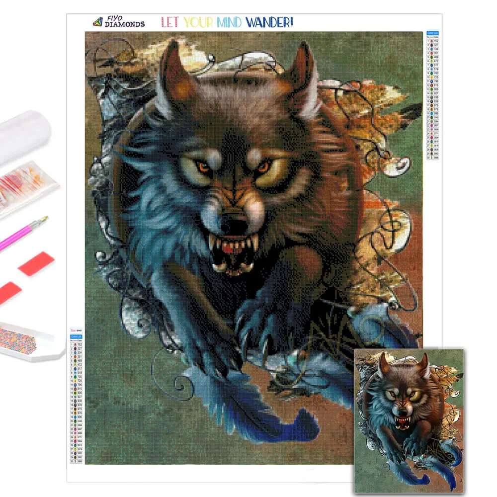 DIY 5D Diamond Painting Wolf Animal Picture Mosaic Full Diamond Embroidery Cross Stitch Set Home Decoration aлмазная mозаика
DIY 5D Diamond Painting Wolf Animal Picture Mosaic Full Diamond Embroidery Cross Stitch Set Home Decoration aлмазная mозаика