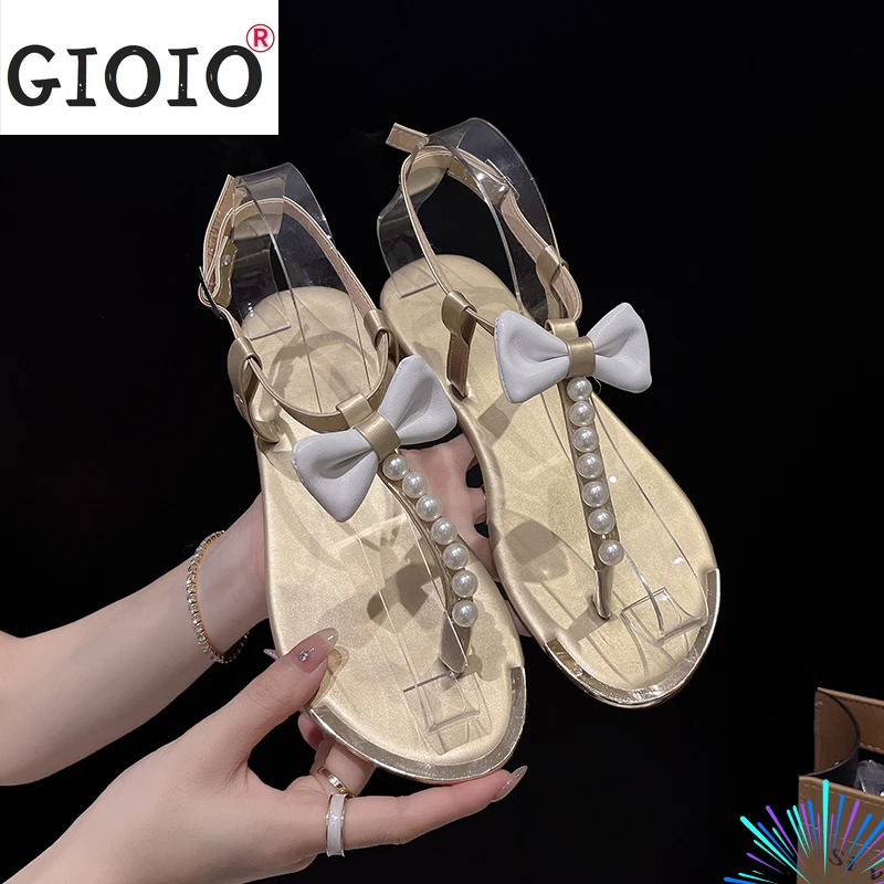 Women's Shoes 2022 Sandals Women Summer New Fashion Women's Sandals Pearl Bow Female Flat Shoes Beach Flip Flop Sandals
Women's Shoes 2022 Sandals Women Summer New Fashion Women's Sandals Pearl Bow Female Flat Shoes Beach Flip Flop Sandals