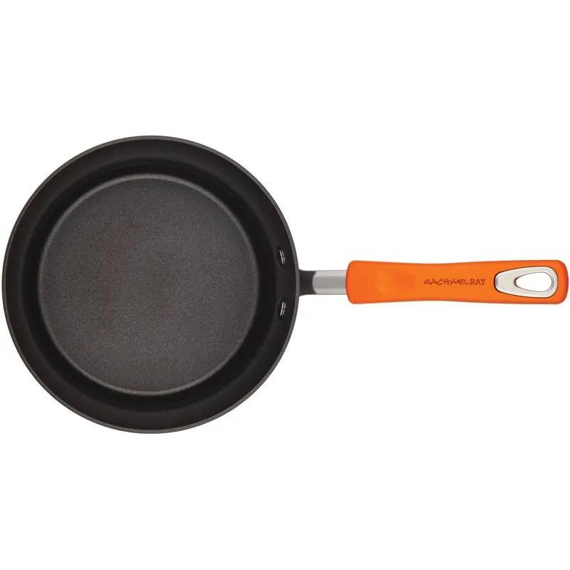 Chic Aluminum Nonstick Gray with Orange Handle 3-Quart Covered Saucepan – Perfect for Cooking.
Chic Aluminum Nonstick Gray with Orange Handle 3-Quart Covered Saucepan – Perfect for Cooking.