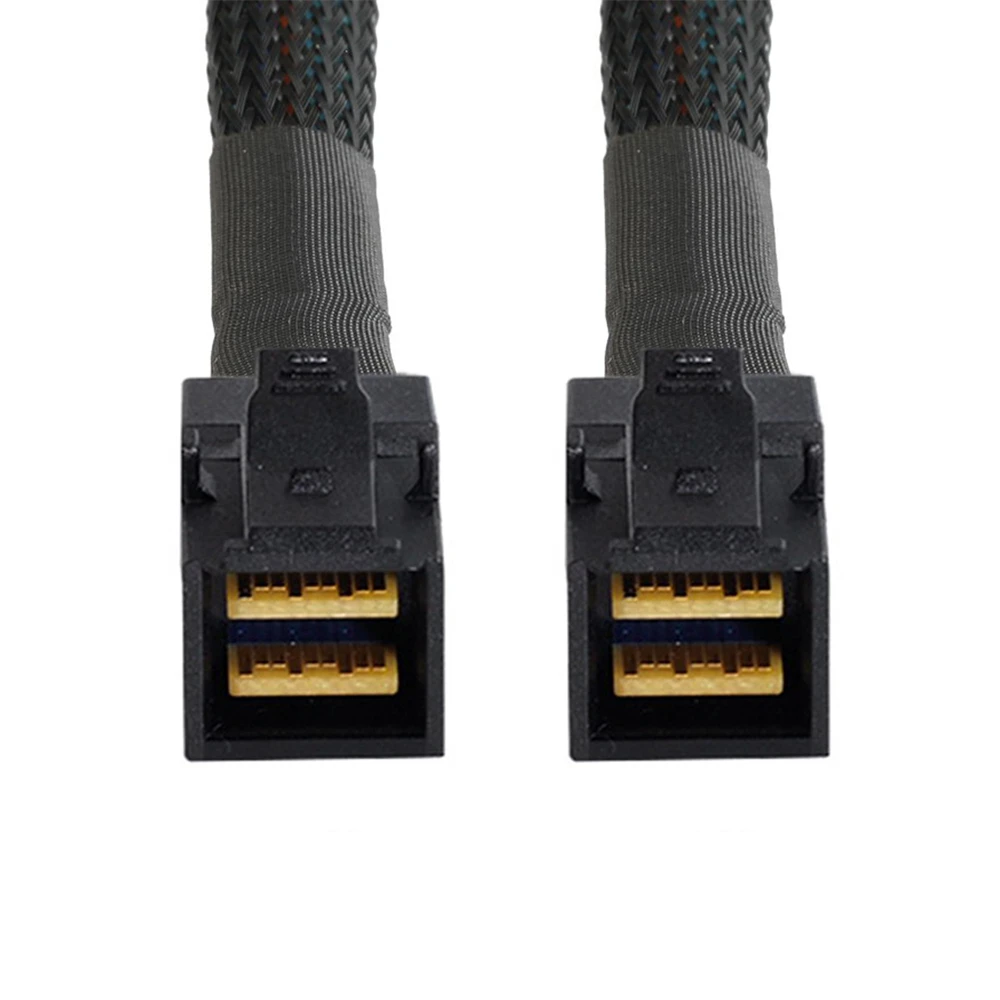 Internal Mini SAS HD SFF-8643 to Mini SAS High Density HD SFF-8643 Data Server Disk Raid Cable 50cm
Internal Mini SAS HD SFF-8643 to Mini SAS High Density HD SFF-8643 Data Server Disk Raid Cable 50cm