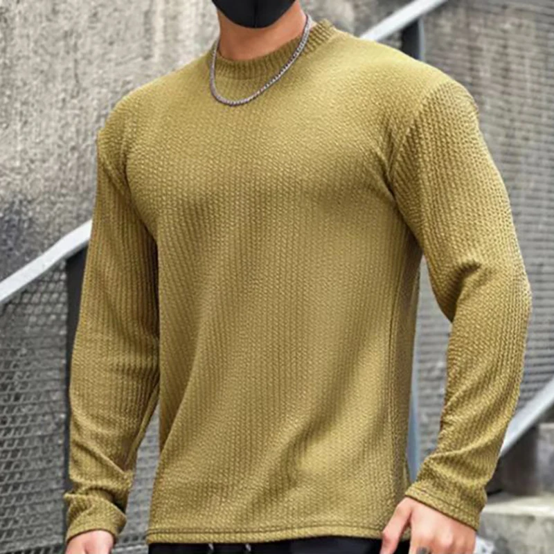Solid Color Slim Fit Sweatshirts Men Fall Fashion Long Sleeve Crew Neck Pullover Tops Spring Leisure Mens Sports Fitness T-Shirt 
Solid Color Slim Fit Sweatshirts Men Fall Fashion Long Sleeve Crew Neck Pullover Tops Spring Leisure Mens Sports Fitness T-Shirt