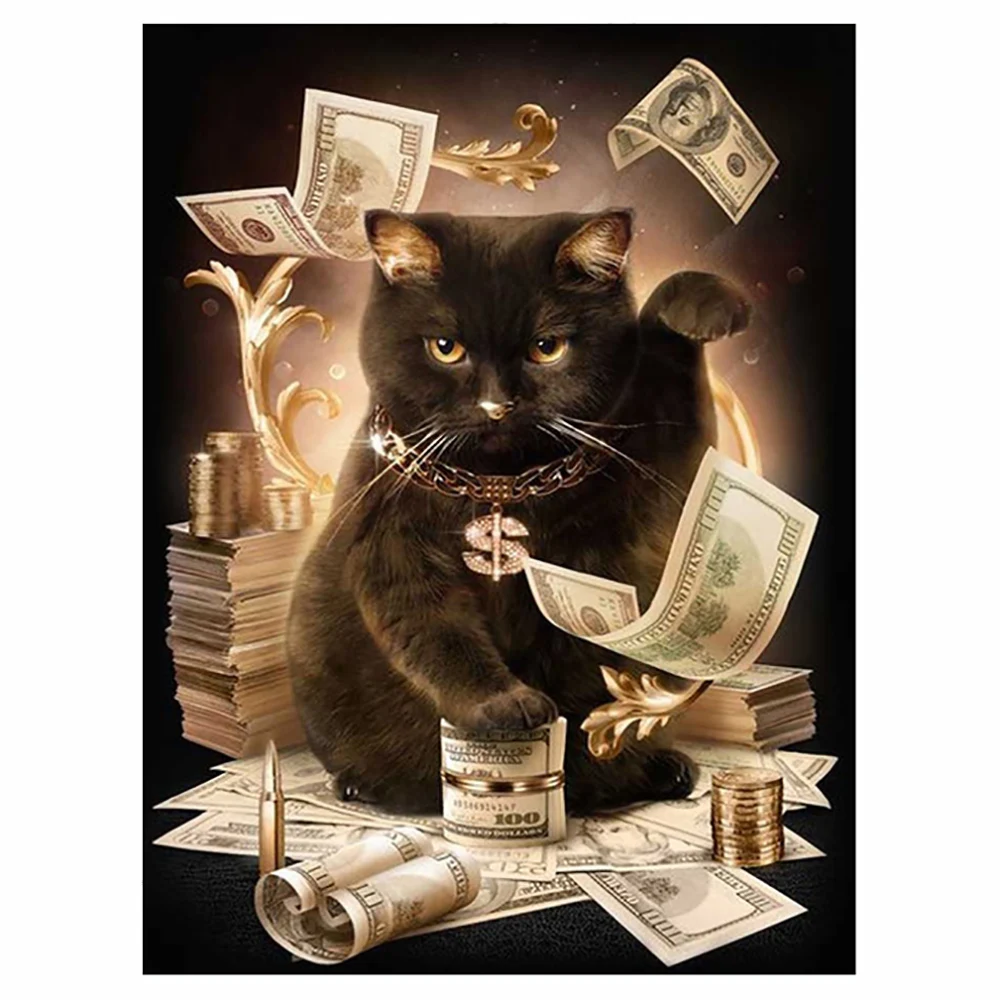 Diamond Mosaic Black Fortune Cat Pattern DIY Diamond Painting Animals Decoration Diamond Cross Stitch Decoration Birthday Gift
Diamond Mosaic Black Fortune Cat Pattern DIY Diamond Painting Animals Decoration Diamond Cross Stitch Decoration Birthday Gift