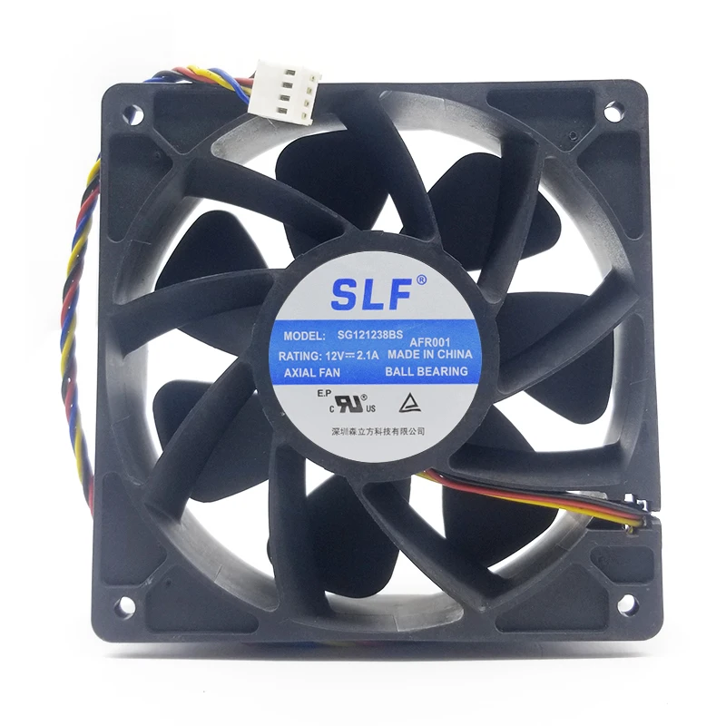 SENLIFANG SG121238BS/QFR1212GHE DC 12V 2.1A S7 S9 T9 L3 BTC ETH шариковый подшипник/охлаждающий вентилятор