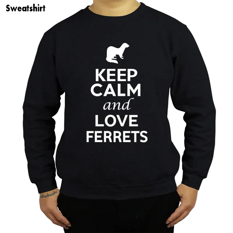 Keep Calm And Love Ferrets shubuzhi men sweatshirt hot sale autumn o-neck casual hoodies fashion brand cotton cool hoody
Keep Calm And Love Ferrets shubuzhi men sweatshirt hot sale autumn o-neck casual hoodies fashion brand cotton cool hoody