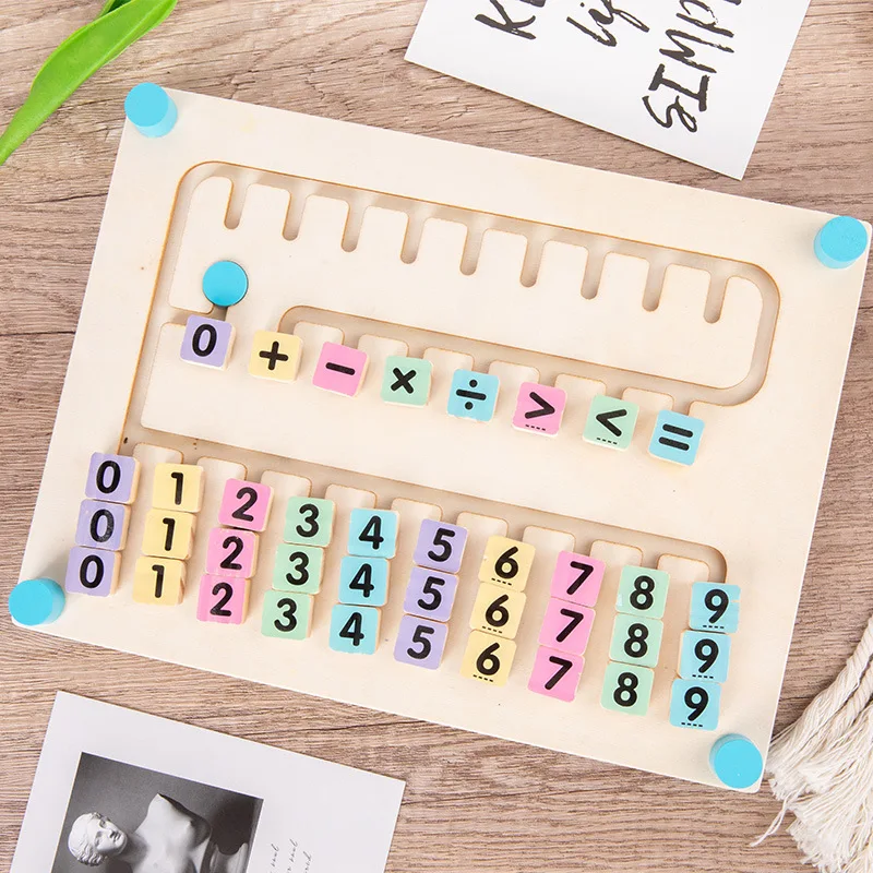 Maze walking digital operation kindergarten early education mathematics cognitive addition and subtraction digital toys
Maze walking digital operation kindergarten early education mathematics cognitive addition and subtraction digital toys