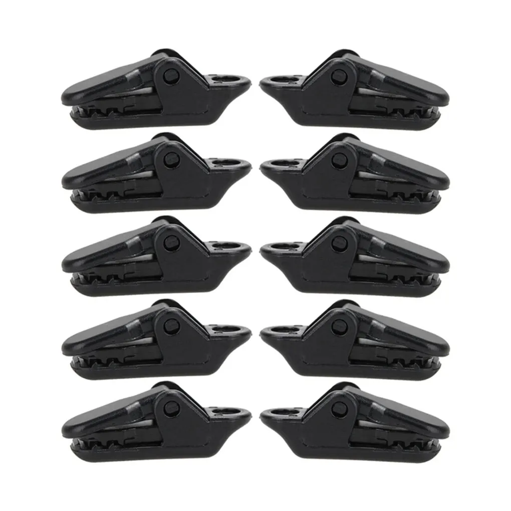 

Pack of 10 Outdoor Camping Tents Clip Awnings Clamp Backpacking Travelling