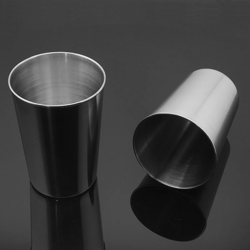 

30/70/180/320ML Stainless Steel Beer Cups Household Office Metal Water Drinks Coffee Tumbler Tea Milk Mugs Kitchen Drinkware