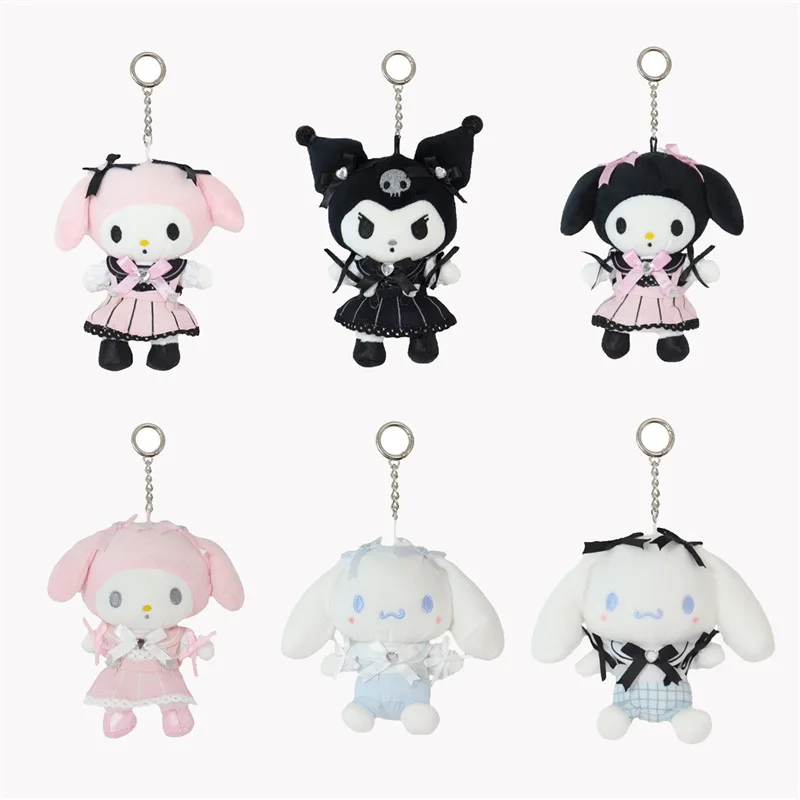 

Sanrio Kuromi My Melody Cinnamoroll Plush Pendant Kawaii Cartoon Maid Butterfly Plush Pendant Keychain Bag Charm Accessories