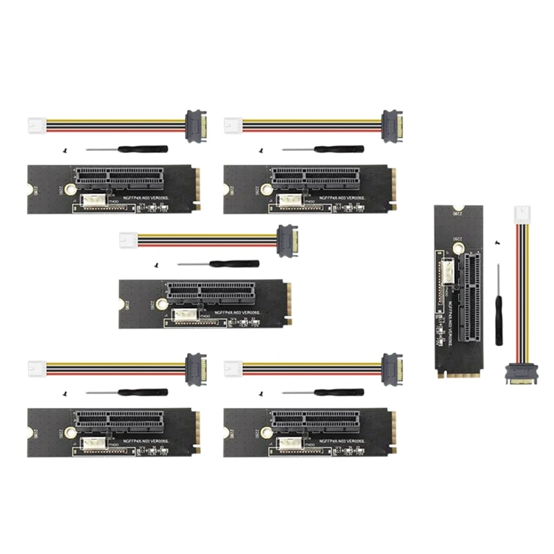 6Set NGFF M.2 To PCI-E 4X Riser Card M2 Key M To Pcie X4 Adapter With LED Voltage Indicator For ETH Bitcoin Miner Mining
6Set NGFF M.2 To PCI-E 4X Riser Card M2 Key M To Pcie X4 Adapter With LED Voltage Indicator For ETH Bitcoin Miner Mining