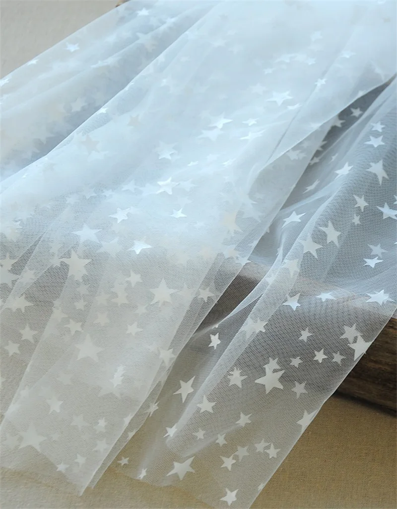 Printing Stars Tulle Mesh Soft Lace Fabric 150cm Wide 2Yards/pack DIY Children Dress Material V2070
Printing Stars Tulle Mesh Soft Lace Fabric 150cm Wide 2Yards/pack DIY Children Dress Material V2070
