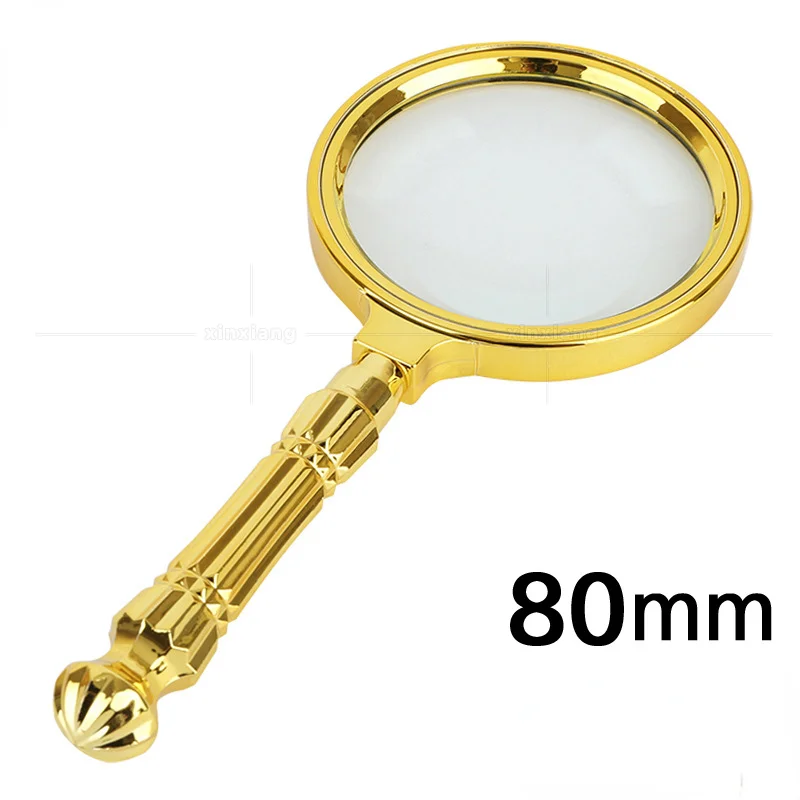 

Handheld Magnifying Glass Portable Glass Lens Magnifier for Viewing Jewelry Newspaper Reading High Definition Eye Loupe Glass