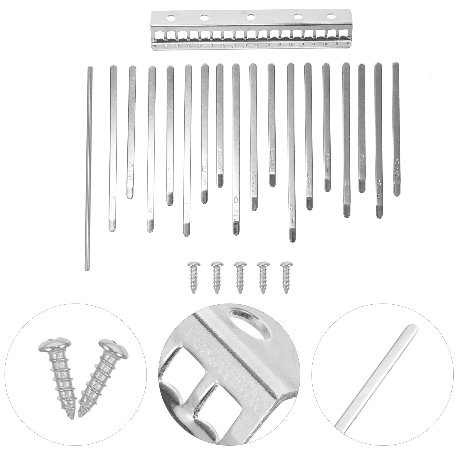 1 Set Kalimba Keys Thumb Piano Replacement Accessories Kalimba 17 Keys Saddle Bridge
1 Set Kalimba Keys Thumb Piano Replacement Accessories Kalimba 17 Keys Saddle Bridge