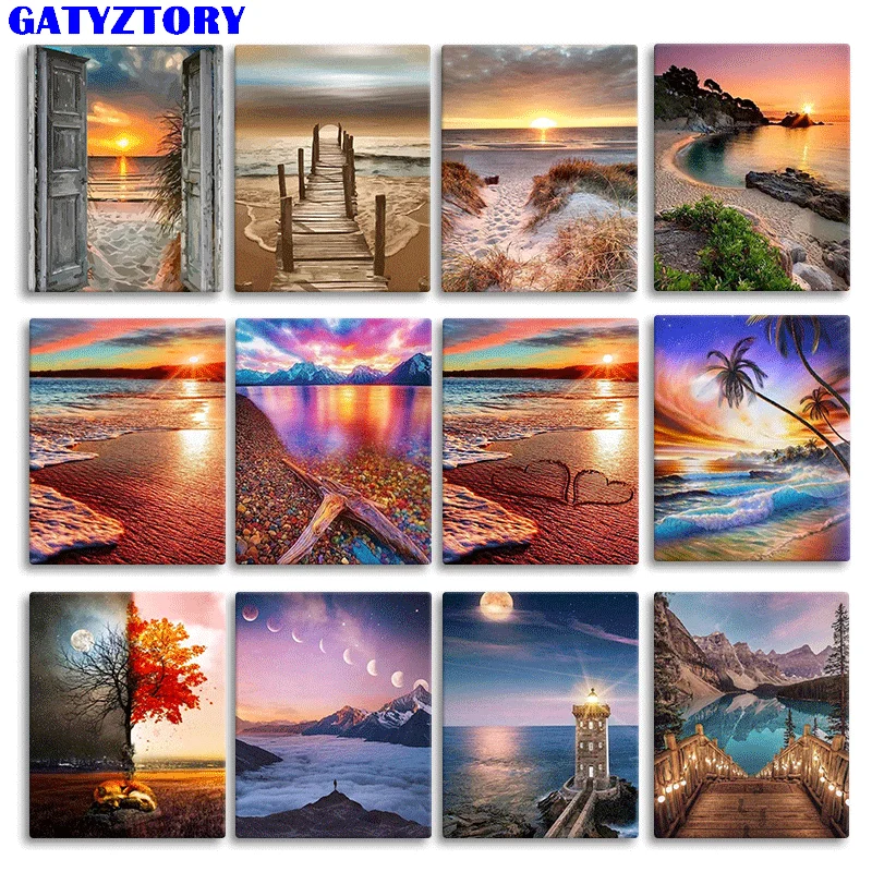 GATYZTORY DIY Paint By Numbers For Adults Seaside Paints Kits Handmade 60x75cm Frame On Canvas Modern Home Wall Decor Pictures
GATYZTORY DIY Paint By Numbers For Adults Seaside Paints Kits Handmade 60x75cm Frame On Canvas Modern Home Wall Decor Pictures
