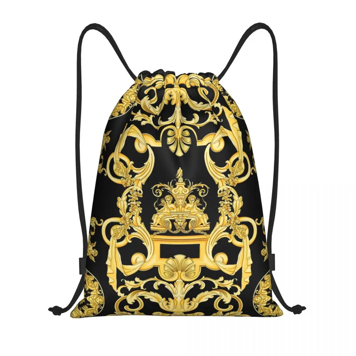 Baroque Prints Greek Ornament GoldenMeander Meandros VINTAGE Drawstring Bags Men Women Lightweight Sports Gym Storage Backpack
Baroque Prints Greek Ornament GoldenMeander Meandros VINTAGE Drawstring Bags Men Women Lightweight Sports Gym Storage Backpack