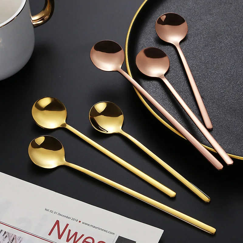 Stainless steel small round spoon dessert bird's nest and white fungus stirring spoon tableware long ice spoon creative ins
Stainless steel small round spoon dessert bird's nest and white fungus stirring spoon tableware long ice spoon creative ins