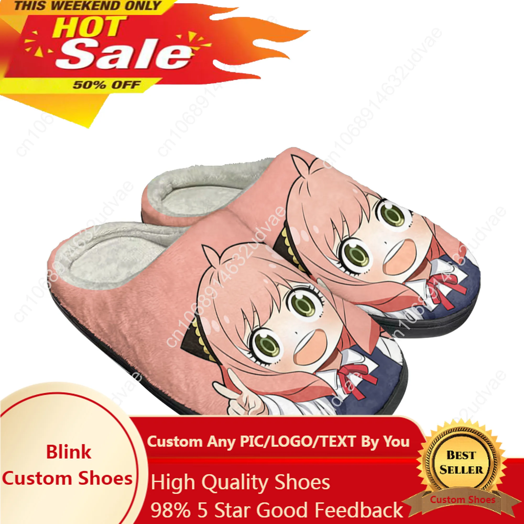 Spy X Family Anya Forger Home Cotton Custom Slippers Mens Womens Sandals Plush Bedroom Casual Keep Warm Shoes Thermal Slipper
Spy X Family Anya Forger Home Cotton Custom Slippers Mens Womens Sandals Plush Bedroom Casual Keep Warm Shoes Thermal Slipper