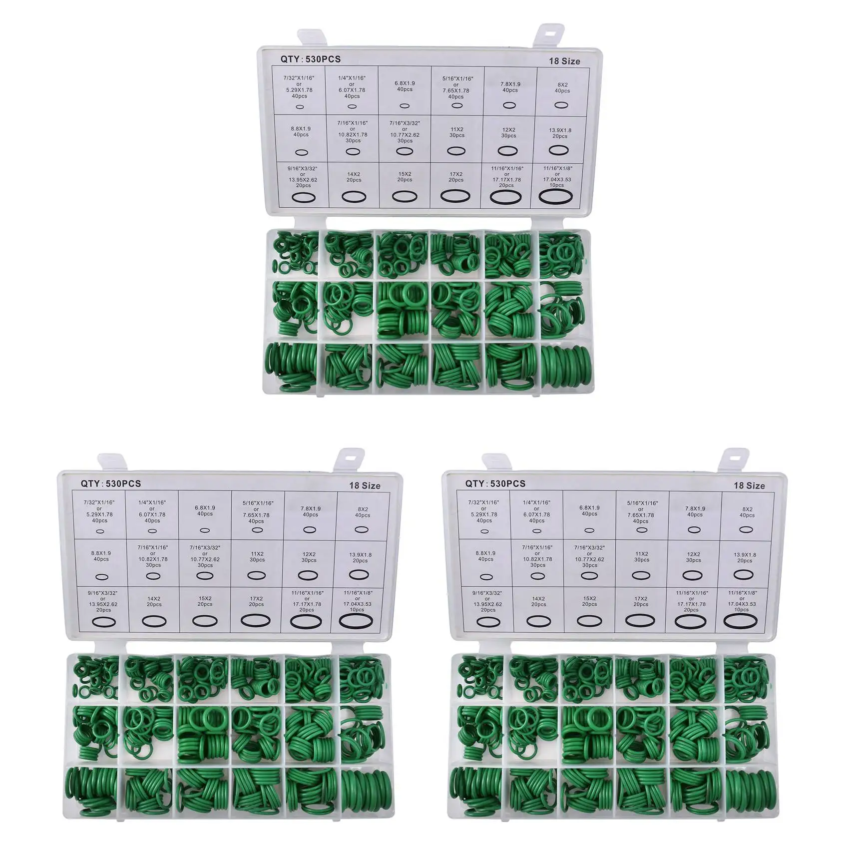 1590Pcs Car R134A Car O-Ring Repair Automotive Air Conditioning Repair Rubber Sealant Box Set
1590Pcs Car R134A Car O-Ring Repair Automotive Air Conditioning Repair Rubber Sealant Box Set