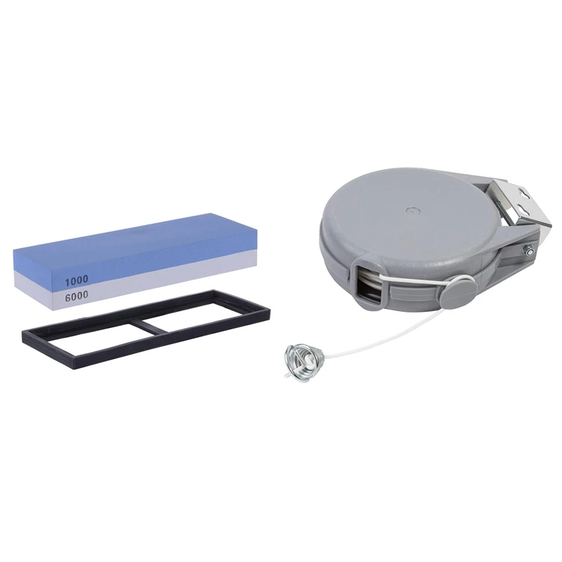 Hot 2-IN-1 1000/6000 2-Sided Corundum Coarse Sharpening Stones With Long Retractable Washing Line, Automatic Retractable
Hot 2-IN-1 1000/6000 2-Sided Corundum Coarse Sharpening Stones With Long Retractable Washing Line, Automatic Retractable