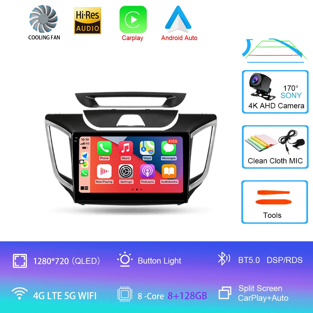 Автомагнитола Android 16 для Hyundai Creta IX25 2015-2019 с Carplay, Auto, 4G+WIFI, GPS-навигацией, мультимедиа и видеоплеером
Автомагнитола Android 16 для Hyundai Creta IX25 2015-2019 с Carplay, Auto, 4G+WIFI, GPS-навигацией, мультимедиа и видеоплеером
