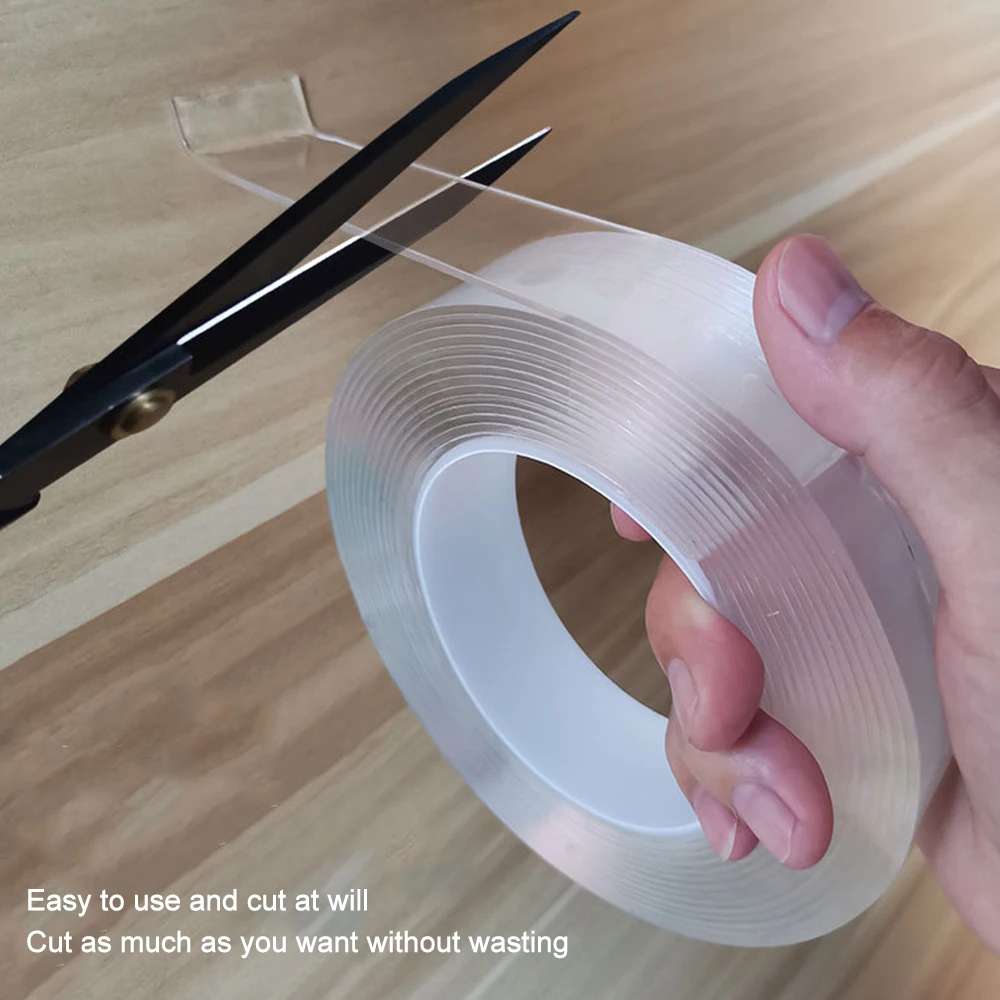 1/2/3/5M Nano Tape Double Sided Tape Transparent Reusable Waterproof No Trace Adhesive Tapes For Kitchen Bathroom Supplies
1/2/3/5M Nano Tape Double Sided Tape Transparent Reusable Waterproof No Trace Adhesive Tapes For Kitchen Bathroom Supplies