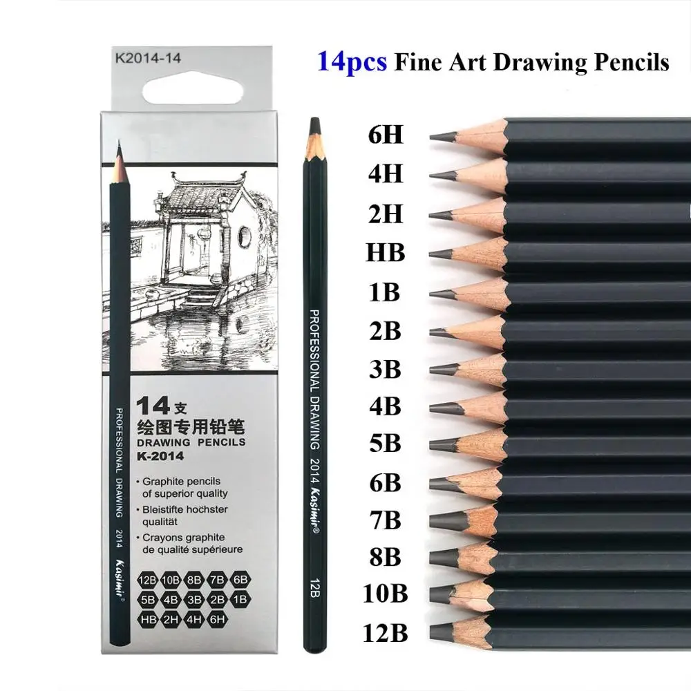 14Pcs/Set Drawing Pencil Set Wooden Professional Art Supplies Hard/Medium/Soft Sketch Charcoal Pencils
14Pcs/Set Drawing Pencil Set Wooden Professional Art Supplies Hard/Medium/Soft Sketch Charcoal Pencils