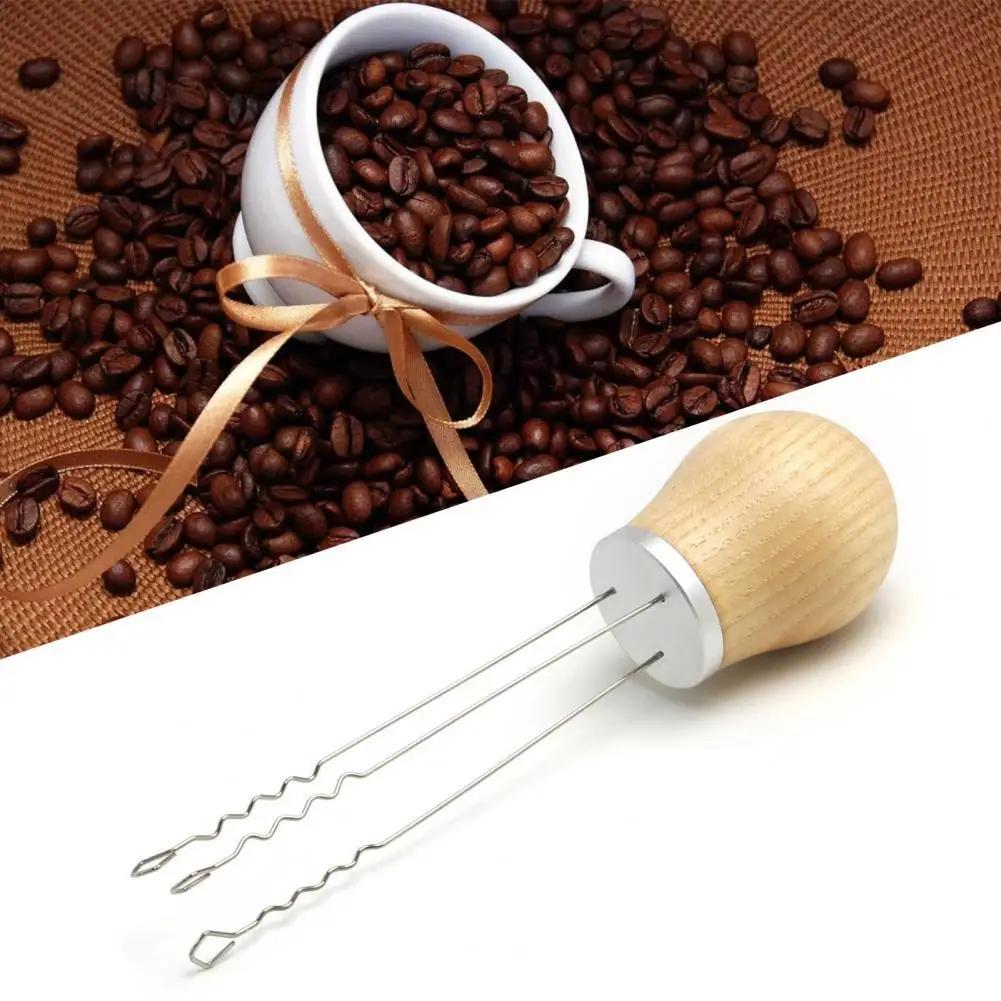 Coffee Powder Distributor Durable Coffee Distribution Tool Needle Multi-function Wood Handle Coffee Stirrer
Coffee Powder Distributor Durable Coffee Distribution Tool Needle Multi-function Wood Handle Coffee Stirrer