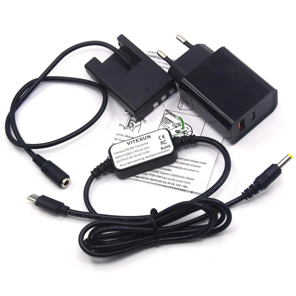 EH5A USB Type-C Power Bank Cable+EP-5 EP5 EN-EL9 ENEL9 Dummy Batter+PD Charger Adapter For Nikon D40 D40X D60 D3000 D5000
EH5A USB Type-C Power Bank Cable+EP-5 EP5 EN-EL9 ENEL9 Dummy Batter+PD Charger Adapter For Nikon D40 D40X D60 D3000 D5000