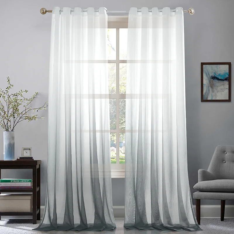 Gradient Semi Blackout Curtain Window Treatment Voile for Living Room Bedroom Drapes Decor Grommet Top 1 Pc
Gradient Semi Blackout Curtain Window Treatment Voile for Living Room Bedroom Drapes Decor Grommet Top 1 Pc